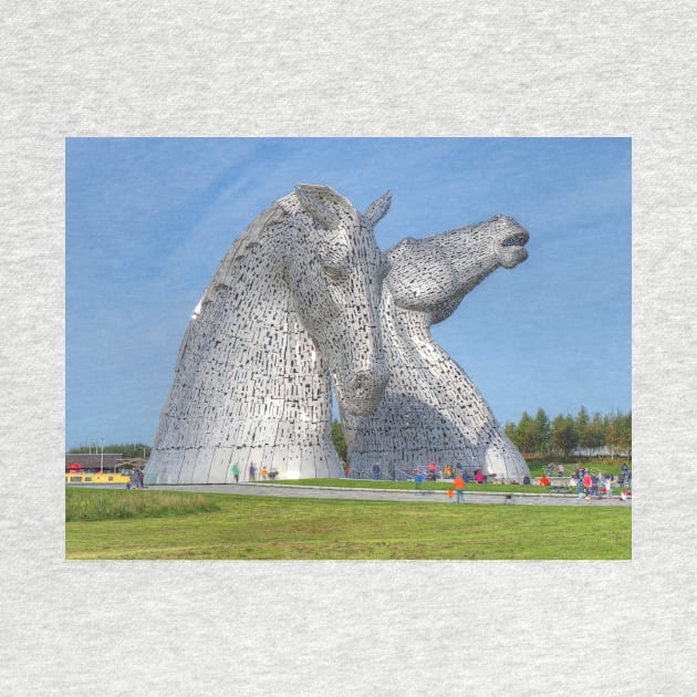 the Kelpies , Helix Park , Falkirk by goldyart